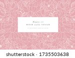 vintage card with peonies... | Shutterstock .eps vector #1735503638