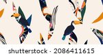 trendy exotic colorful pattern... | Shutterstock .eps vector #2086411615