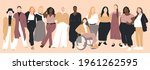 women of different ethnicities... | Shutterstock .eps vector #1961262595