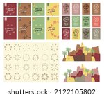design kit for the founding day ... | Shutterstock .eps vector #2122105802