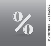 percent sign vector icon | Shutterstock .eps vector #275562032