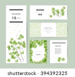 collection of creative cards.... | Shutterstock .eps vector #394392325