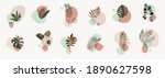 vector abstract botanical... | Shutterstock .eps vector #1890627598