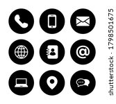 communication icon set  symbol... | Shutterstock .eps vector #1798501675