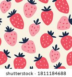 seamless pattern of red and... | Shutterstock .eps vector #1811184688