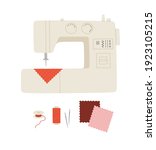 vector illustration of supplies ... | Shutterstock .eps vector #1923105215