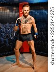 Small photo of DUBAI UAE - FEB 18: Wax statue of Conor McGregor at Madame Tussauds on Bluewaters Island in Dubai, UAE, as seen on Feb 18, 2023.