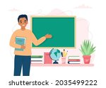 happy teacher s day concept.... | Shutterstock . vector #2035499222