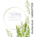 wedding greeting card with... | Shutterstock .eps vector #1680637528