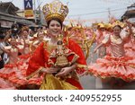 Small photo of Sinulog Festival 2023 Different contingent and festival queens on their grandest costumes during the street dancing in Cebu City Philippines last January 15, 2023