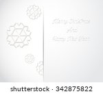 greeting christmas and new year ... | Shutterstock .eps vector #342875822