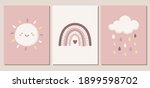 set of weather themed vector... | Shutterstock .eps vector #1899598702