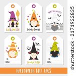 set of halloween gift tags... | Shutterstock .eps vector #2171922835