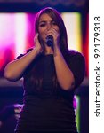 Small photo of PACEVILLE, MALTA - DEC 10 - Christabelle during rehearsals for the Bay Music Awards on 10 December 2011