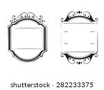 old retro label black and white | Shutterstock .eps vector #282233375