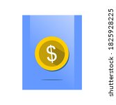 image of money and ray icon on... | Shutterstock .eps vector #1825928225