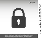 lock vector icon | Shutterstock .eps vector #332363345
