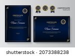modern certificate template.... | Shutterstock .eps vector #2073388238