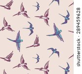 budgie bird pattern | Shutterstock .eps vector #289459628