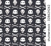 halloween skull pattern | Shutterstock .eps vector #328624262