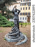 Small photo of Milano, Italy - March 19th, 2023: Statue of Italian astrophysicist and scientist Margherita Hack in front of Statale University, Milano, Italy