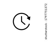 time line icon vector. clock... | Shutterstock .eps vector #1797751372