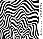 wave stripe shapes monochrome... | Shutterstock .eps vector #1796151745