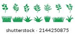 green grass icon set  green... | Shutterstock .eps vector #2144250875