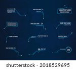 futuristic style leader callout ... | Shutterstock .eps vector #2018529695