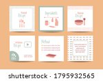 food recipe social media post.... | Shutterstock .eps vector #1795932565