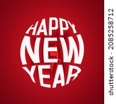 happy new year. 3d inscription... | Shutterstock .eps vector #2085258712