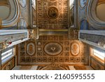 Small photo of Sorrento, Italy - Aug 27, 2021: Intricate interior of the Basilica of Sant'Antonino in Sorrento, Italy.
