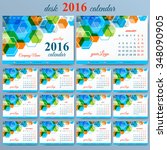 vector template desk calendar... | Shutterstock .eps vector #348090905