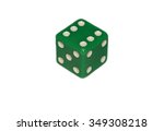 Macro Picture Of A Green Dice...