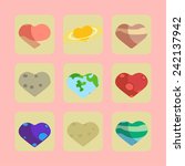 love hearts | Shutterstock .eps vector #242137942