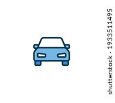 car front view icon. simple... | Shutterstock .eps vector #1933511495