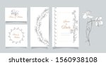 set of postcards. graphic set... | Shutterstock . vector #1560938108