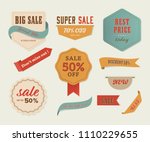 sale banner and label and... | Shutterstock .eps vector #1110229655