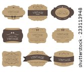 set of vintage label and badges ... | Shutterstock .eps vector #233113948
