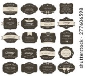 set of vintage label old... | Shutterstock .eps vector #277606598