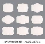 set of vintage labels old... | Shutterstock .eps vector #760128718
