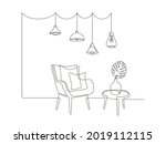 continuous one line drawing of... | Shutterstock .eps vector #2019112115