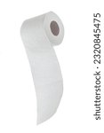 White toilet paper roll...