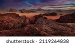 Wadi Rum Desert Panorama  Red...