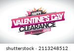valentine's day clearance ... | Shutterstock .eps vector #2113248512