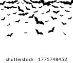 hazardous black bats group... | Shutterstock .eps vector #1775748452