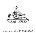 camping adventure badge design. ... | Shutterstock .eps vector #1931463368