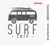 Surf Trip Concept Vector Summer ...