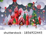 merry christmas concept  lovely ... | Shutterstock .eps vector #1856922445