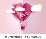 love invitation card valentine... | Shutterstock .eps vector #552750508